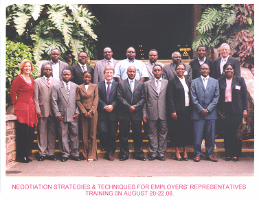 Workshop on negotiation techniques, held in Kenya and Uganda